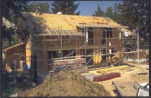 Seitenansicht der Konstruktion